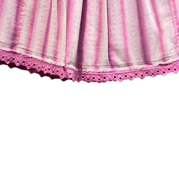 Free People Womens Size 2 Skirt A Line Purple Lavender Lined Embroidered Eyelet - Picture 3 of 8